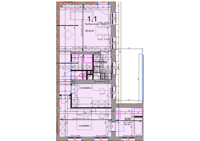 Appartement à louer à Mons – 1/8
