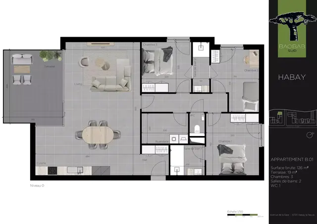Appartement à vendre à Habay-la-Neuve – 1/8