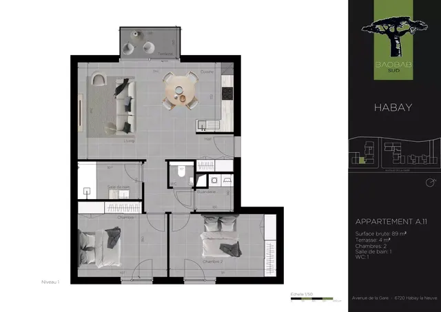 Appartement à vendre à Habay-la-Neuve – 1/8