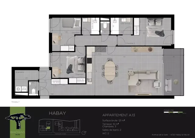 Appartement à vendre à Habay-la-Neuve – 1/8