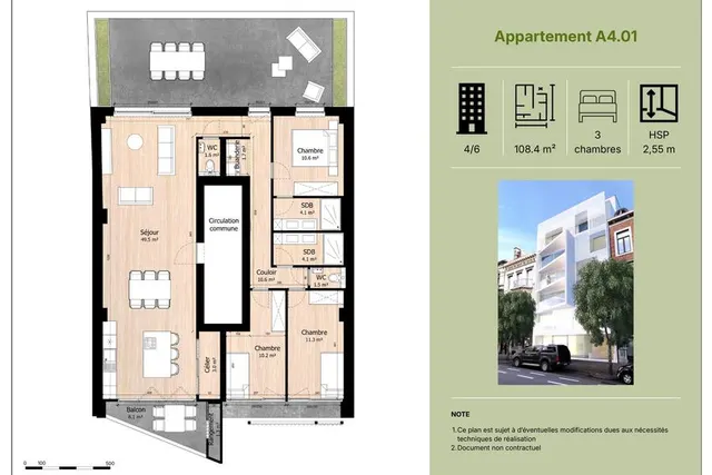 Appartement te koop in Liège – 1/10