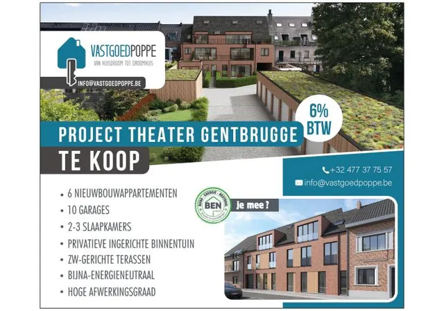 Appartement te koop in Gentbrugge – 1/8