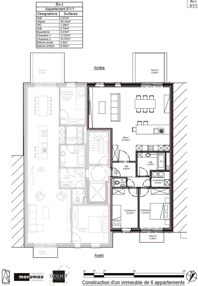 Appartement te huur in Comines – 1/10