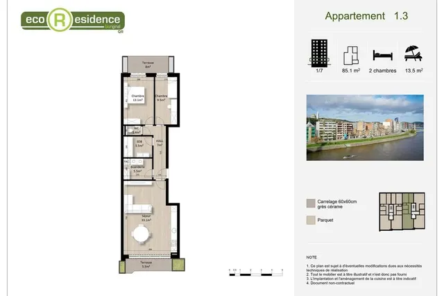 Apartment for sale in Liège – 1/10