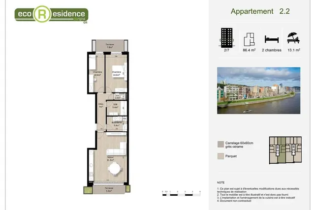 Apartment for sale in Liège – 1/10