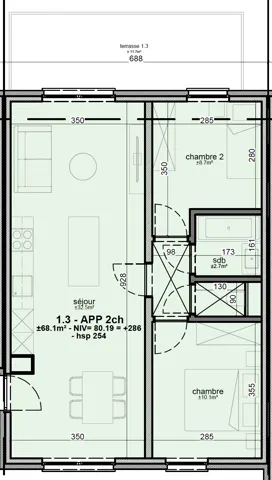 Appartement te koop in Engis Hermallesous-Huy – 1/3