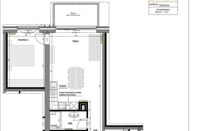 Appartement à vendre à Ciney – 1/7