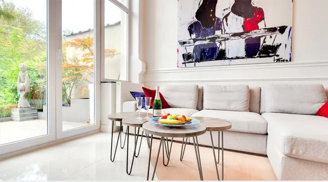 Rez-de-ch. avec jardin te huur in Etterbeek – 1/9