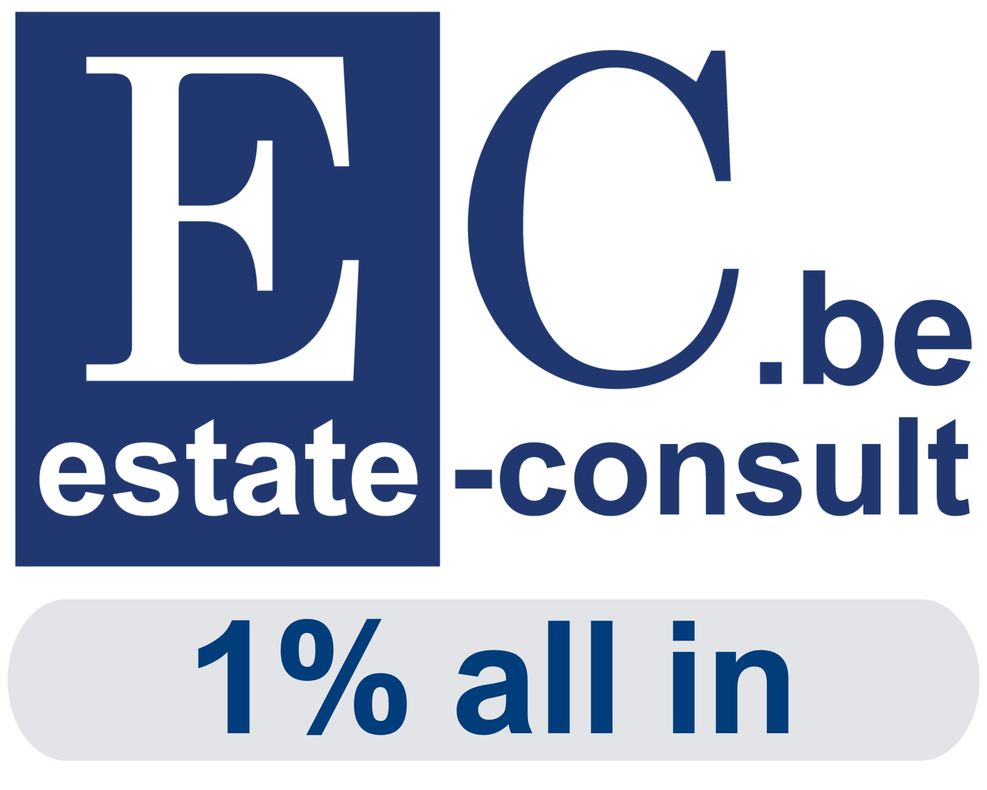 EC.be, de online makelaar logo